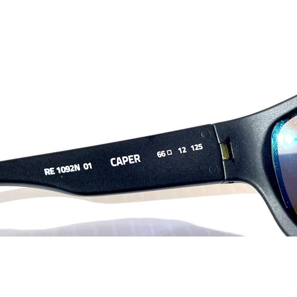 Revo CAPER Sunglasses POLARIZED Matte Black SuperFlex Blue Water Lens 1092 01 BL - Picture 9 of 13